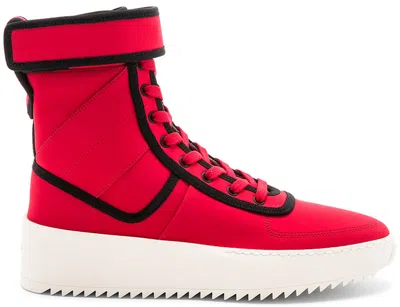 Pre-owned Fear Of God Men's  Military Sneaker Sneakers In Red/black/bone