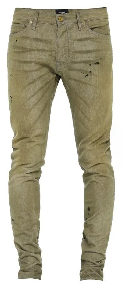 Pre-owned Fear Of God Men's  Selvedge Denim Jeans In Vintage Gold