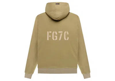 Pre-owned Fear Of God Men's  Seventh Collection Fg7c Hoodie In Vintage Army In Green