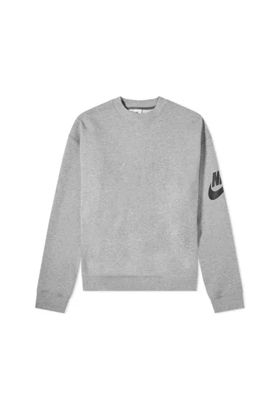 Pre-owned Fear Of God Men's  X Nike Nrg Ti Crewneck Sweatshirt In Dark Grey Heather