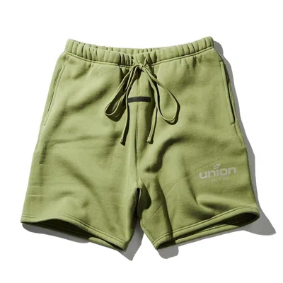 Pre-owned Fear Of God Men's  X Union 30 Year Vintage Shorts In Army