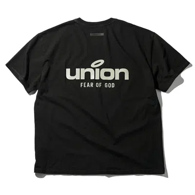 Pre-owned Fear Of God Men's  X Union 30 Year Vintage Tee Shirt In Black