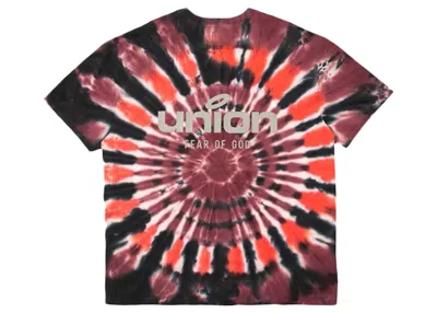 Pre-owned Fear Of God Men's  X Union 30 Year Vintage Tee Shirt In Tie Dye In Multi