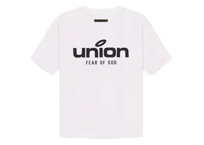 Pre-owned Fear Of God Men's  X Union 30 Year Vintage Tee Shirt In White