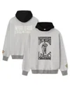 Fear Of God Men's Heather Gray/black Negro Leagues Baseball Museum Fleece Pullover Hoodie In Gray