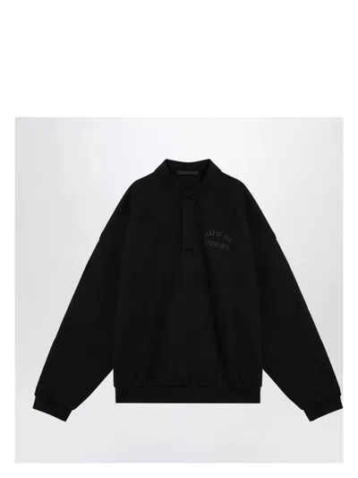 Fear Of God Men's Heavy Cotton Blend Polo Shirt In Black