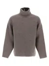Fear Of God High Neck Drop Shoulder Jumper In Multi