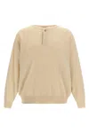 Fear Of God Edge Knit Crewneck Sweater Knitwear White In White