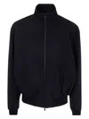 Fear Of God Oversized Cotton-blend Jersey Half-zip Sweatshirt In Black