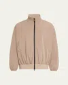 Fear Of God Men's High-necked Vented Track Jacket With In Deer