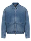 Fear Of God Denim Trucker Casual Jackets And Parka Blue In Blue
