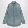 Fear Of God Light Blue Shirt With Faded Denim Effect Men In Blue