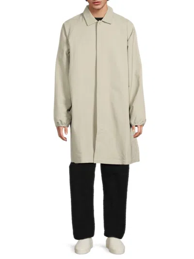 Fear Of God Men's Adidas Logo Spread Collar Coat In Sesame