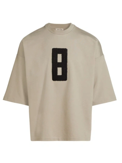 Fear Of God Men's Milano Embroidered T-shirt In Beige