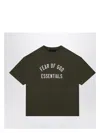 Fear Of God Military Green T-shirt With Logo In Green