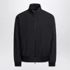 Fear Of God Navy Blue Wool Jacket With Zip In Black