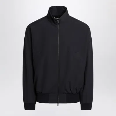 Fear Of God Navy Blue Wool Jacket With Zip In Multi