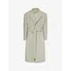 Fear Of God Tie-fastened Relaxed-fit Wool Overcoat In Paris Sky