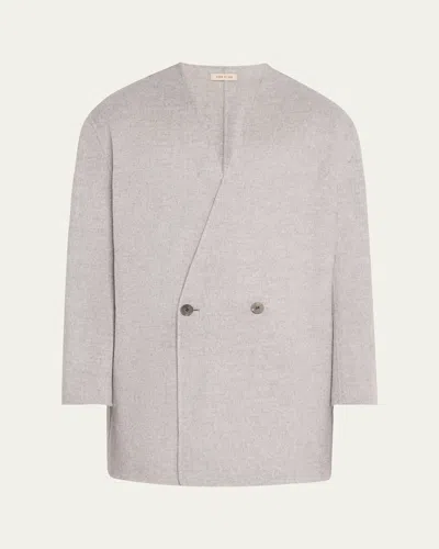 Fear Of God Men's Relaxed Lapelless Blazer In Paris Sky