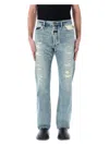 Fear Of God Repaired Classic Jeans With Vintage Hand-distressing In Repaird Indigo 2