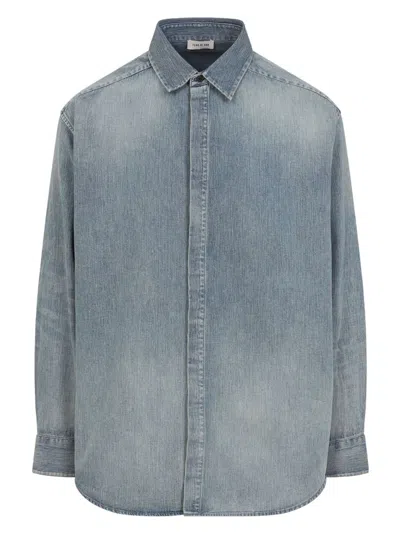 FEAR OF GOD MEN'S SHIRT WITH FADED DENIM EFFECT