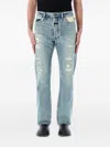Fear Of God Repaired Classic Jeans In Blue