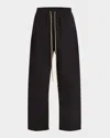 Fear Of God Straight-leg Sporty Pants With Signature Logo In Black