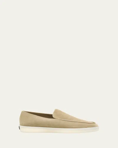 Fear Of God Men's Suede Moccasin Loafers In Salvia