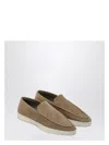Fear Of God Suede Leather Moccas In Beige