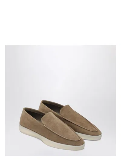 FEAR OF GOD MEN'S TAUPE COLORED SUEDE LOAFER