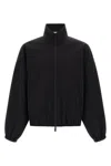 Fear Of God Black Nylon Bomber With High Collar In Black