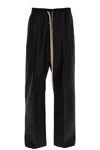 Fear Of God Cargo Wide-leg Trousers Olive Men In Nero