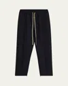 Fear Of God Straight-leg Sporty Pants With Signature Logo In Navy
