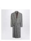 Fear Of God Grey Wool Double-breasted Coat Men In Grey
