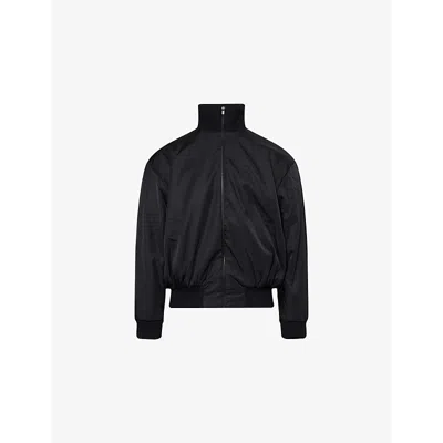 Fear Of God Mens Black Padded High-neck Woven-blend Jacket