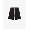 Fear Of God Drawstring Elastic Waistband Wool Shorts In Black