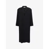 Fear Of God Mens Black Unlined Longline Woven Overcoat In Black