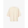 Fear Of God Mens Bone Milano Short-sleeve Wool-knitted Top In Gray