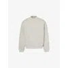 Fear Of God Eternal Oversized Logo-embossed Cotton-blend Jersey Sweatshirt In Dove Grey