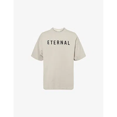 Fear Of God Mens Eternal Oversized Cotton-jersey T-shirt Dove Grey