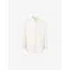 Fear Of God Mens Ivory Classic Long-sleeve Cotton-wool Blend Shirt In White