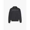 Fear Of God Black Hoodie With Logo Printed On The Front In Cotton Man In Black