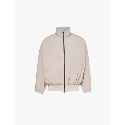 Fear Of God Mens Deer Vented Relaxed-fit Stretch-woven Jacket In Neutro