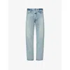 Fear Of God Repaired Classic Jeans With Vintage Hand-distressing In Indigo