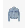 Fear Of God Mens Light Indigo Trucker Flap-pocket Denim Jacket Xl In Blue