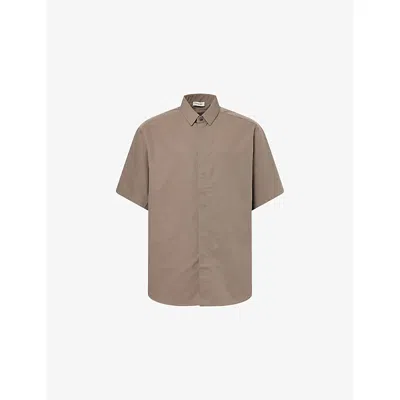 Fear Of God Mens Willow Classic Short-sleeve Cotton Blend Shirt In Neutral