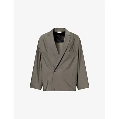 Fear Of God Double-breasted Jacket In Neutral