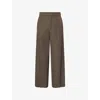 Fear Of God Mens Willow Tailored Wide-leg Wool And Cotton Trousers In Green
