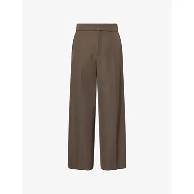 Fear Of God Mens Willow Tailored Wide-leg Wool And Cotton Trousers In Green