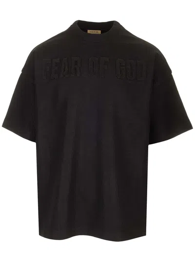 Fear Of God Merino Logo Patch Short Sleeve Tee T-shirt Black
